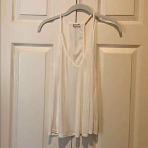Free People Cream Slinky Slinky tank